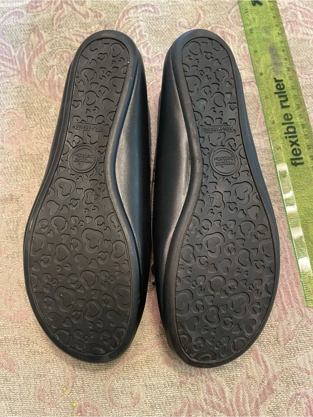 wonder nation Black Girls' Mary Jane Ballet Flats with Bow